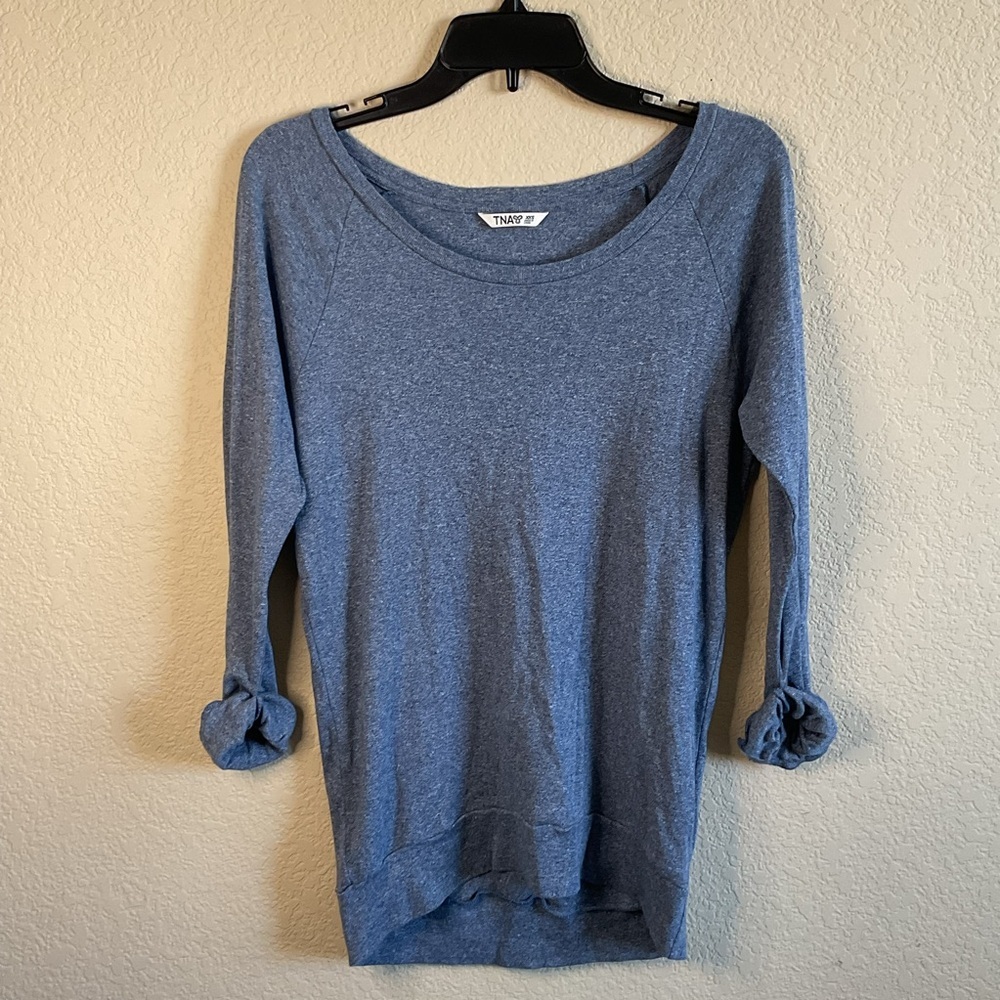 TNA Aritzia Womens XXS Oversize Long Sleeve Tee Top‎
